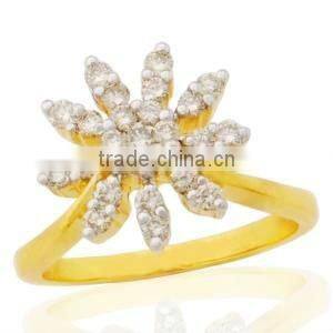 Gold Diamond Fashion Ring