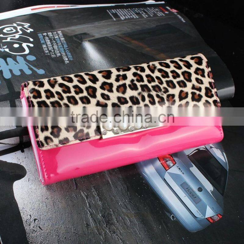 New Design Latest Fashion Leopard print Women Wallet Ladies Wallets Long