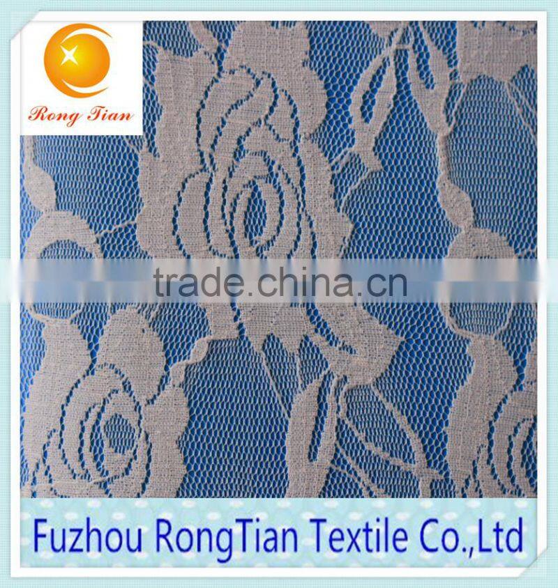 The French white fashion rose bud silk fabric used in swimsuits