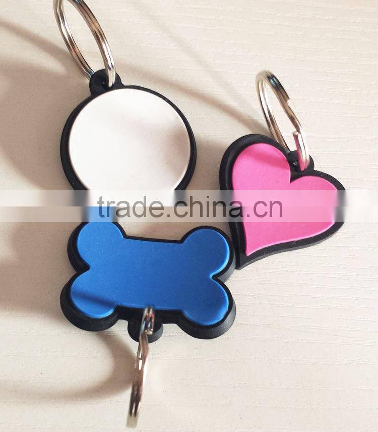 Wholesale Cheap Custom Shape Silicone Blank Dog Tag