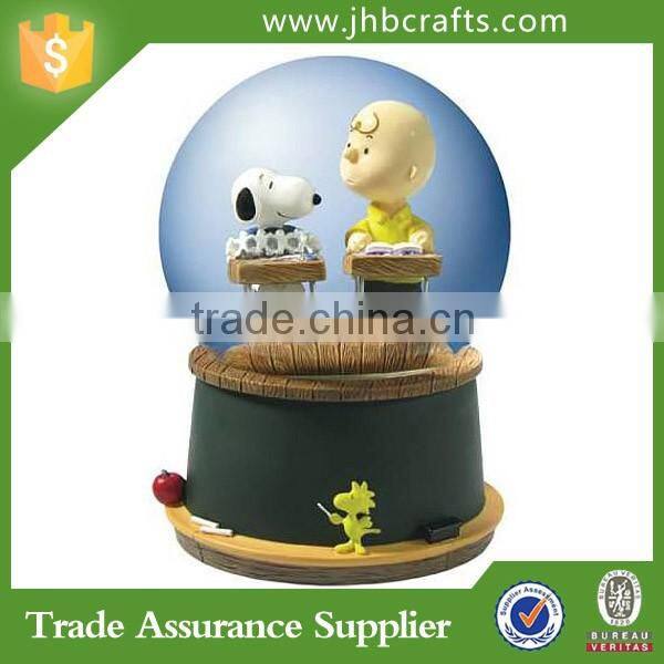 Set of Egg Shaped Easter Bunny Rabbits Snow Globe