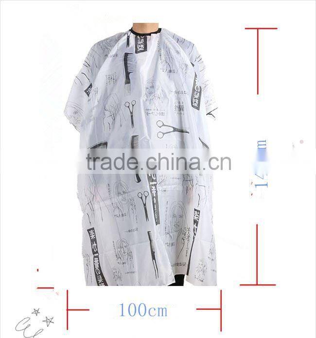 Professional high quality waterproof customized waterproof pvc hairdressing capes