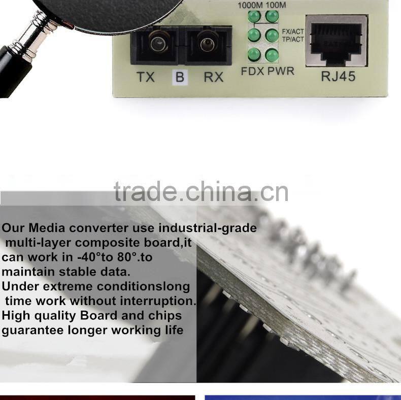 Atongda 10/100/1000Mbps 25km FC SC fiber optic to coaxial Converter