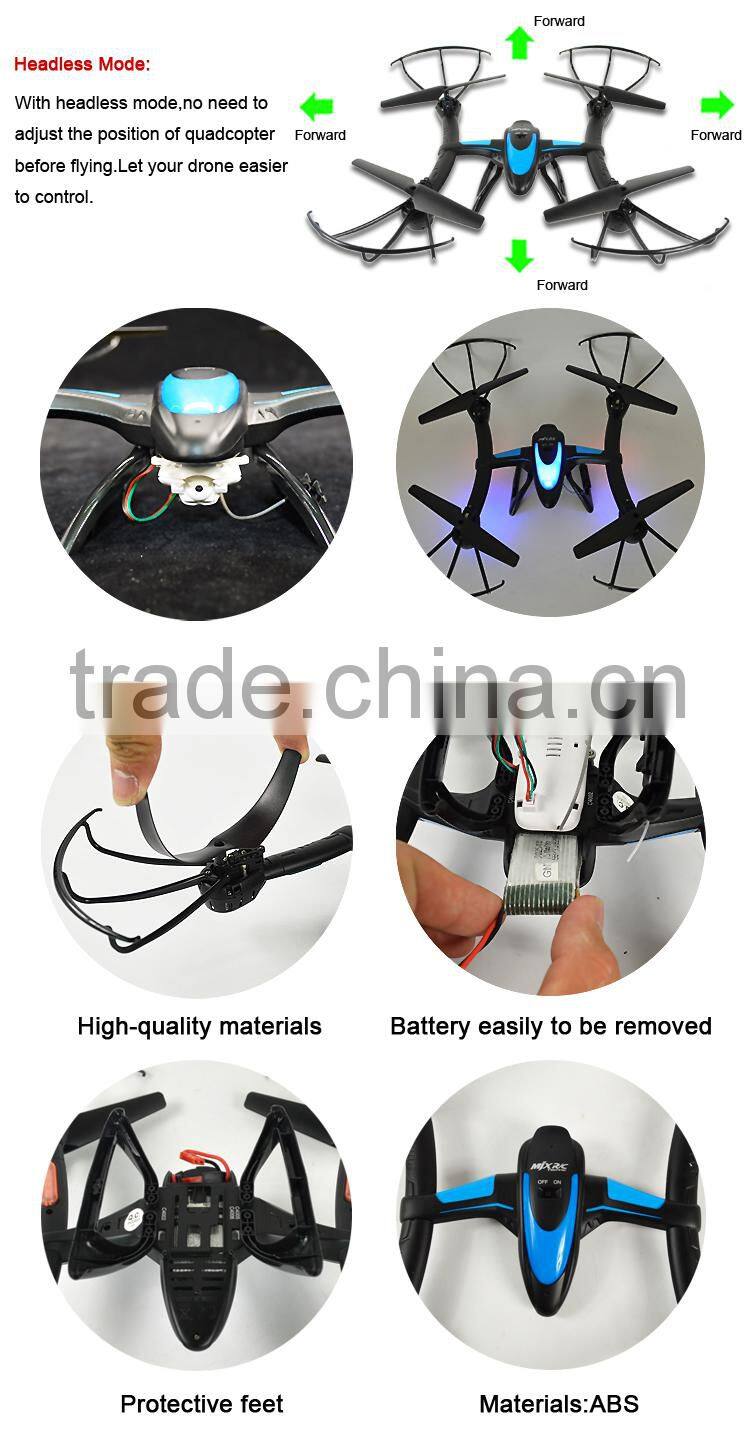 2.4G fpv camera rc drone airplane with 2 accelerator model