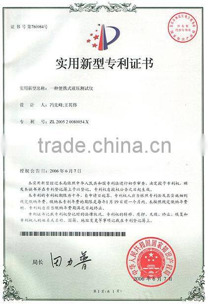 Hydraulic Pumps Pressure Testing