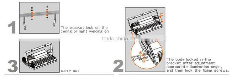 Energy saving 100W LED tunnel light of petrol bunk lighting retrofit