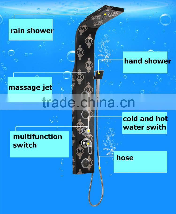 bath 304 stainless steel set panel shower column Y-030