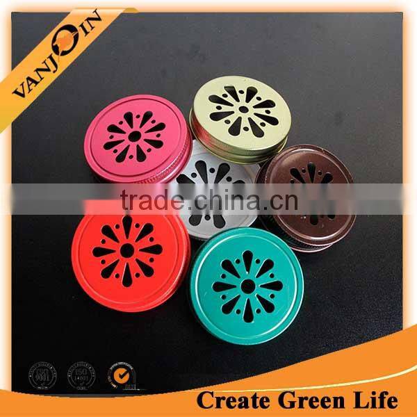 Wholesale 70mm Gold Daisy Lid For Mason Jar
