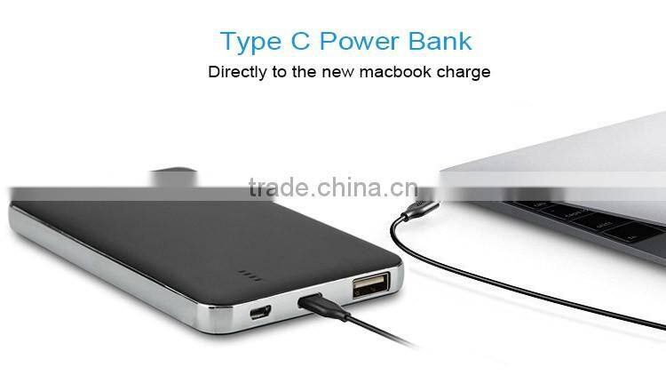 fast charging USB 3.1 type c power bank 8000mah for macbook charge