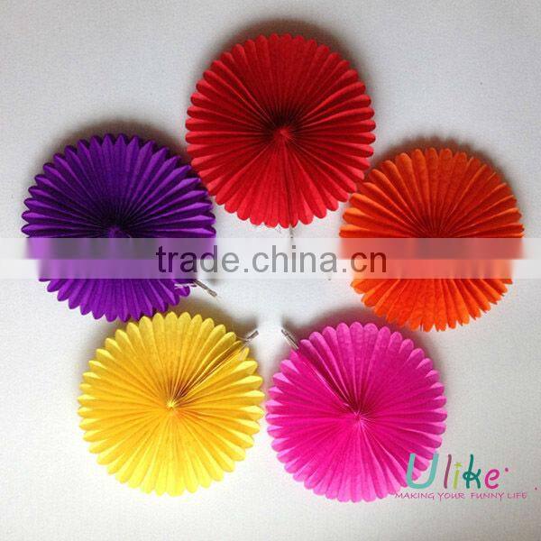 2014 cheap electronic promotional gifts honeycomb tissue paper fan tissue promotional gift