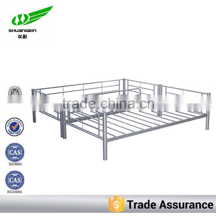 White double latest metal bed designs