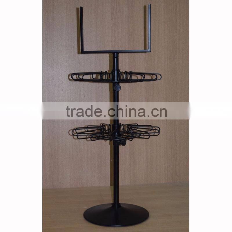 latest design wire key chain display rack with lock system