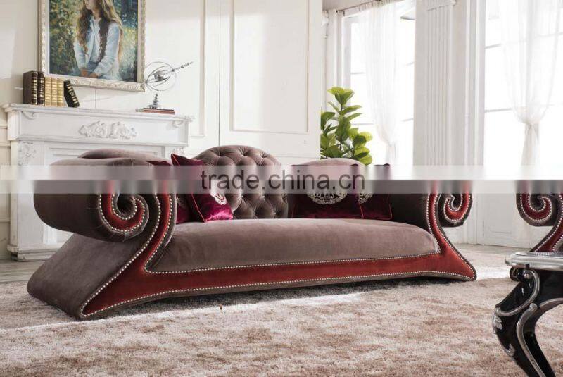 villa & resort furniture new classic italian fabric sofa AL040