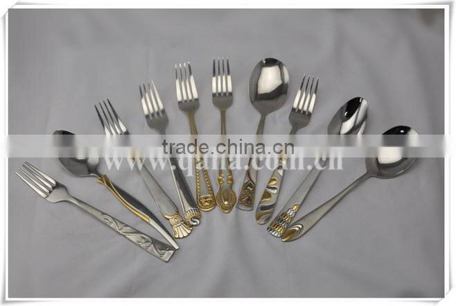 High quality mirror/gold/satin polish 24/72/84/86pcs stainless steel dinner set flatware set /cutlery set