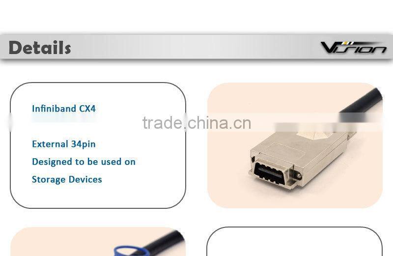 External infiniband Mini SAS SFF8470 to SFF8088 (34pin to 26pin) CX4 cable