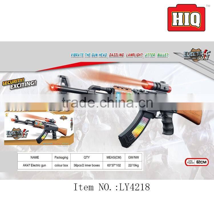 special funny electronic gun plastic toy gun projector toy with light and sound