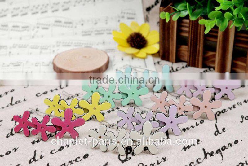 chaplet rhinestone flowers hairpin for girls