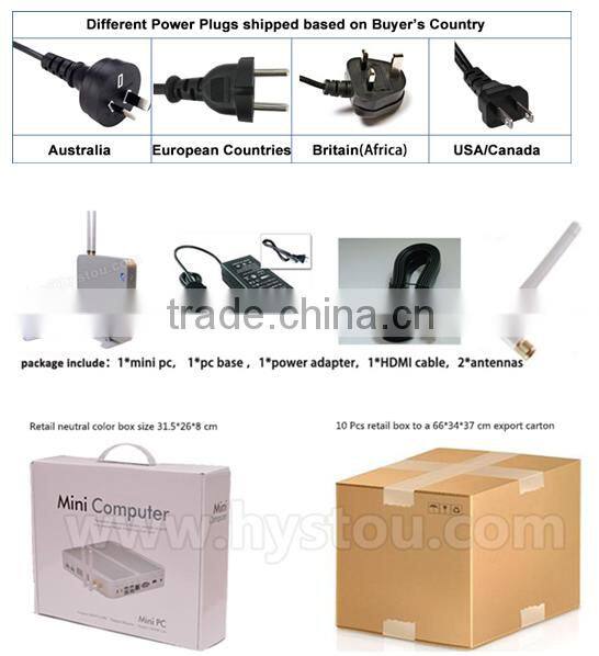 Intel Bay Trail J1800 Processor Fanless ITX Computer Case Mini PC Barebone System Windows Ubuntu WiFi 2 Ethernet Lan HTPC HDMI