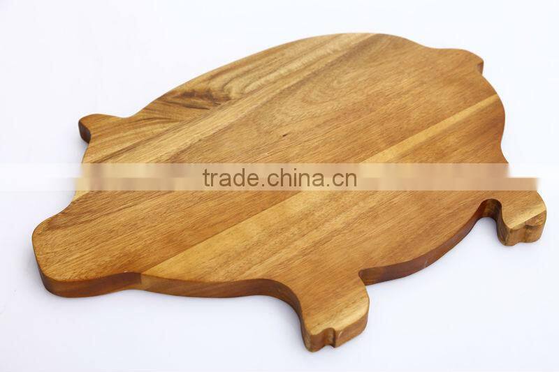 kitchen acacia wood animal shaped cutting board