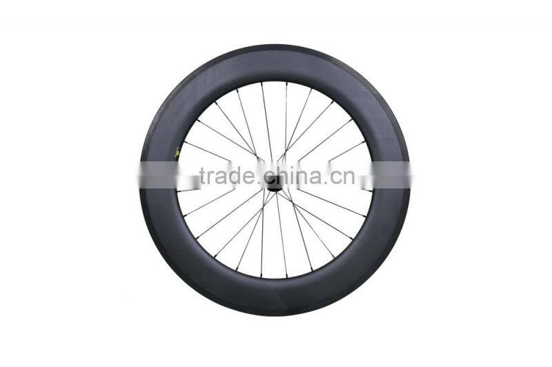 100% hand build bicycle wheels 700c carbon bike wheels 700c 88mm clincher, 700C 88mm Clincher Carbon Wheelset Road Bicycle