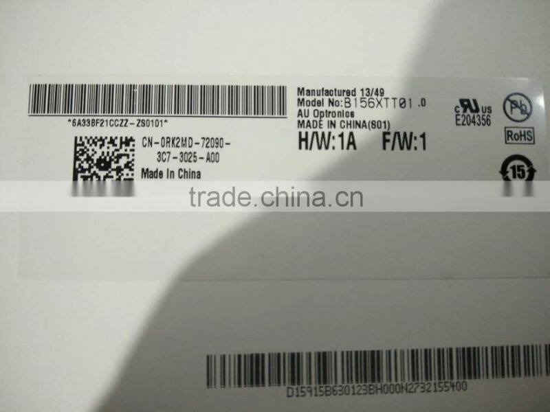 original 15.6 screen B156XTT01.0 with DP/N 0RK2MD RK2MD 15.6" eDP WXGA