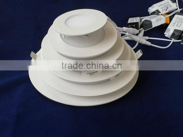 High power 9w round led panel light with CE RoHS approved