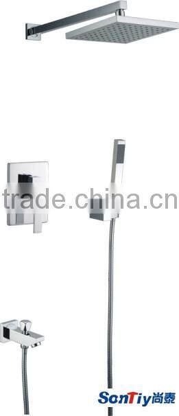 concealed mounted brass shower faucet with brass spout 81203