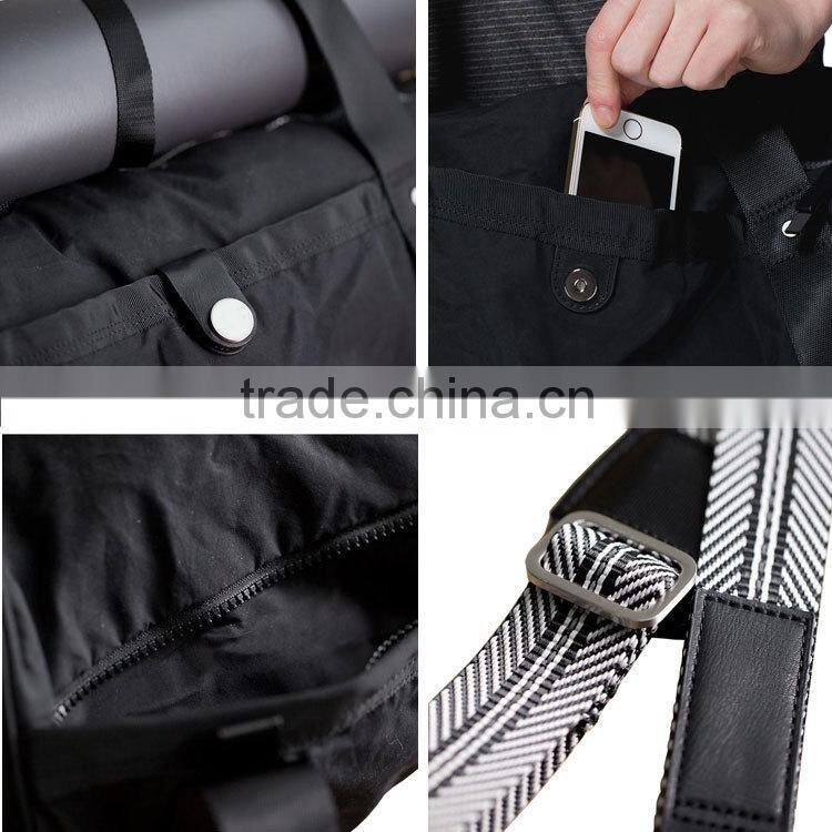 Wholesale Tote Shoulder Black Yoga Mat Bag