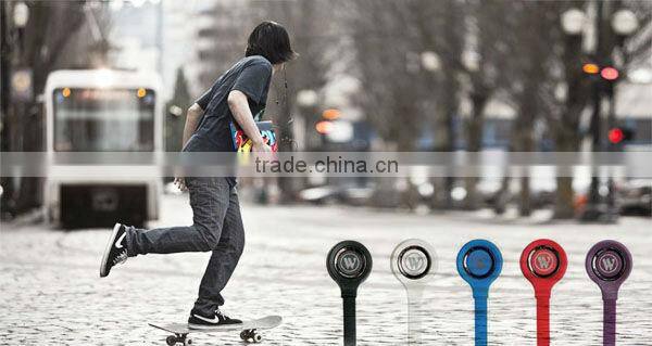 Hot sale flat cable in-ear earphone With Volume Remote