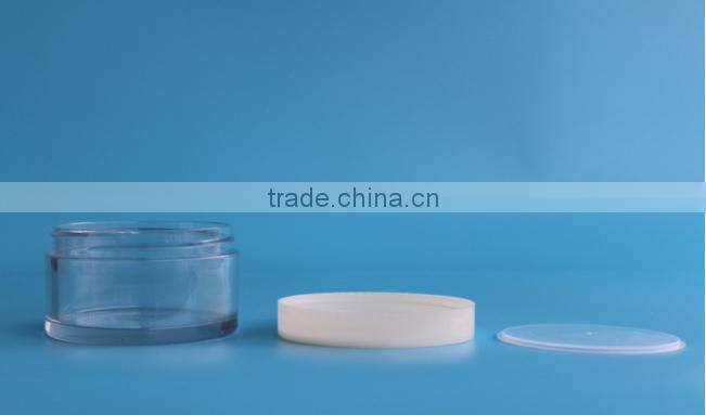 60ml/2 oz Transparent clear plastic pet Cream jar container