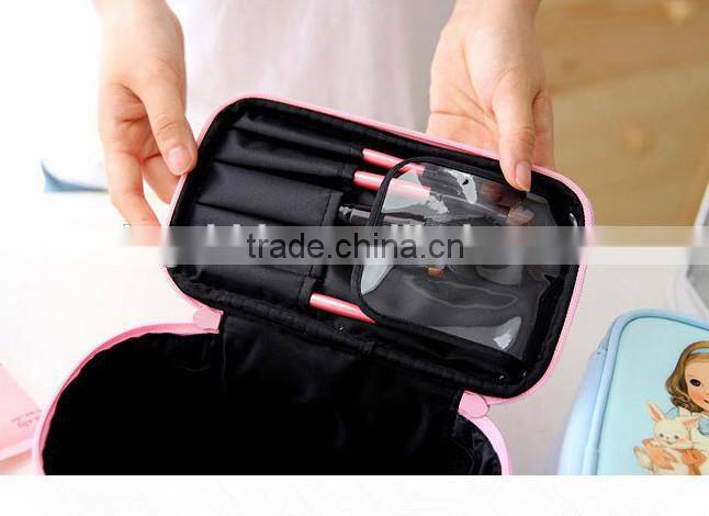 Lovely barbie hand receive package and doll cosmetic bag