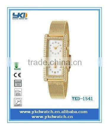 fashion two time watch japan movt quartz watch stainless steel back