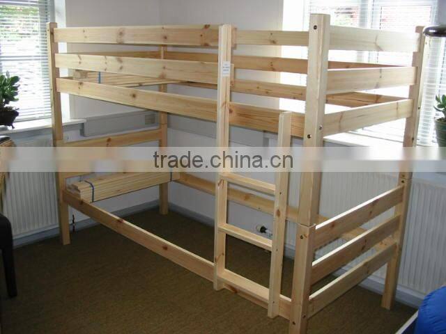 Cheap Used Honey Adult Wood bunk Bed For Hostels