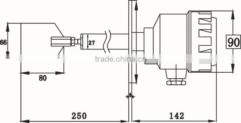 Solid material sensor