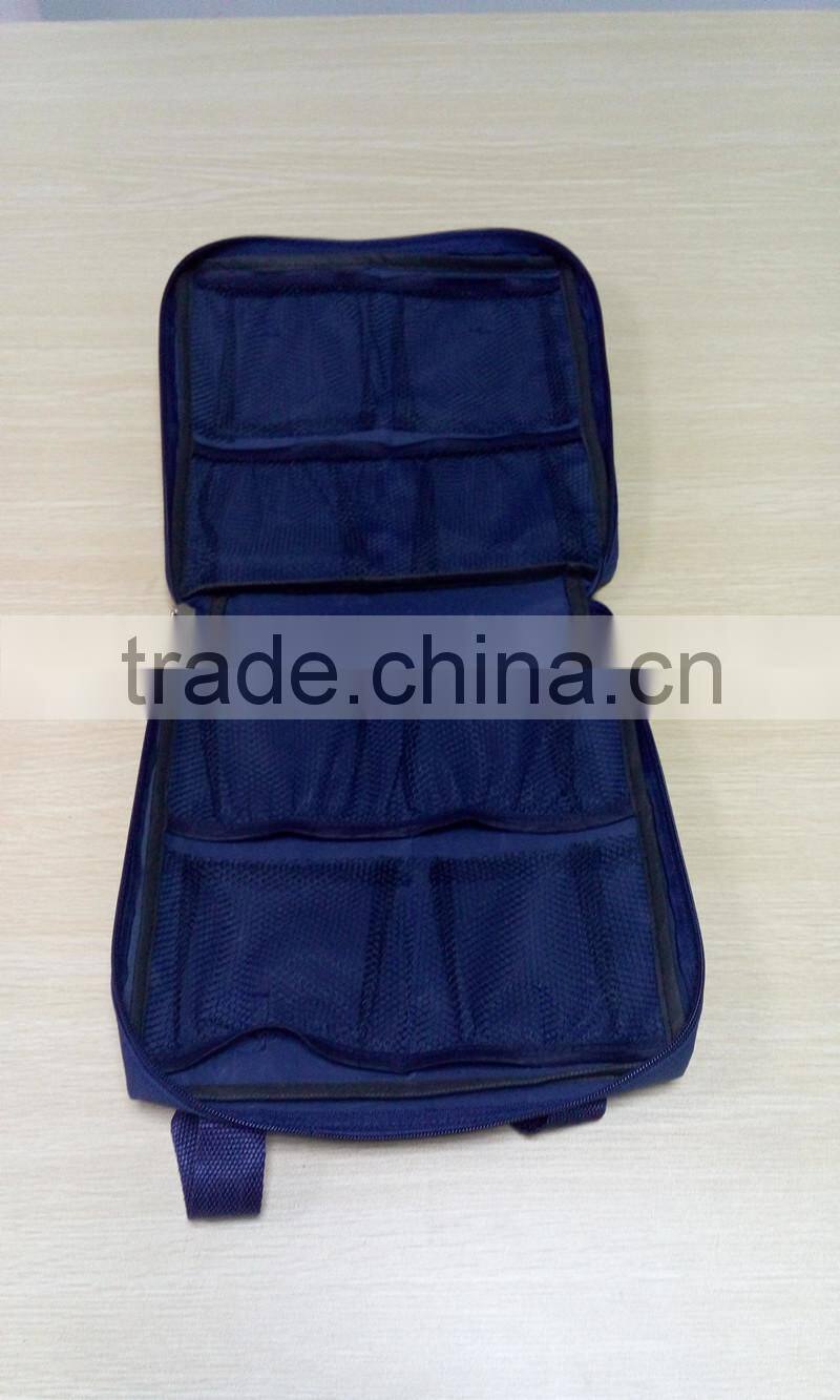 Navy blue multifunction mesh tool bag polyester tool bag