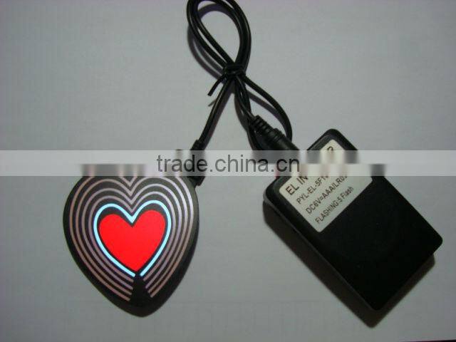 EL sound-controlled T-shirt(Small LOVE )