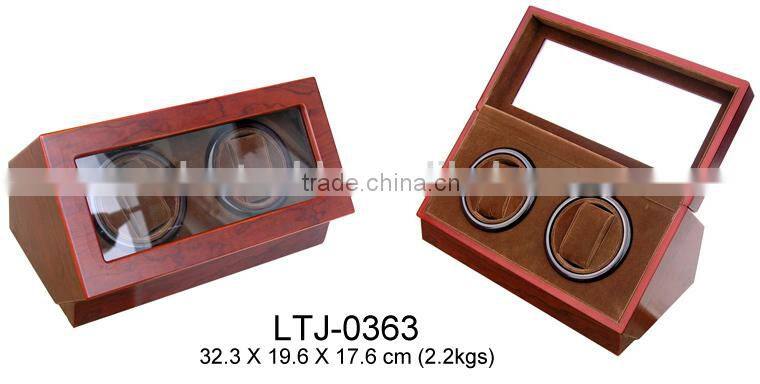 Handmade lacquer glass lid watch boxes cases