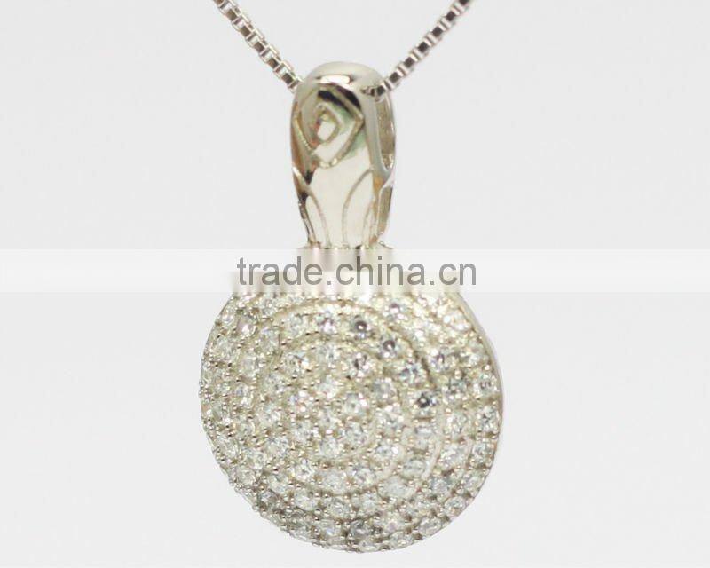 Factory offer fashion 925 silver alphabet pendant