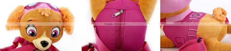 New Arrival Most Popular Skye Cocker Baby Plush Animal Backpack Toys