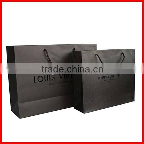 Simply Charming Decorative Cheap Custom Matte Brown Paper Bag With Logo Print