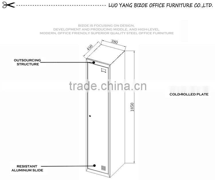 Modern furniture KD 1 tier lockers