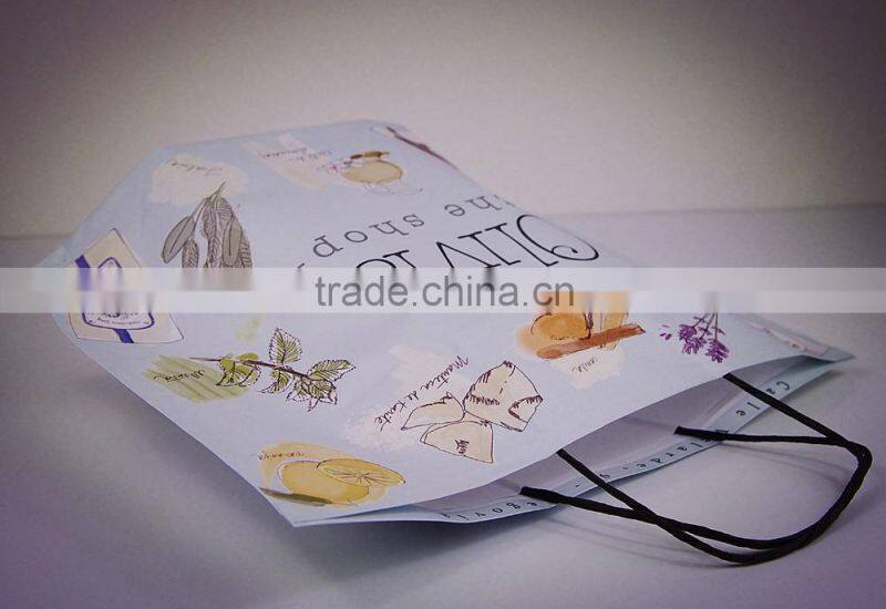 2016 Retailing Shop Customize kraft paper bag/ cost-saving&eco-friendly