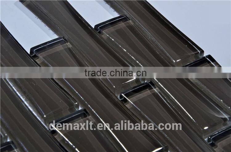 Dezhou demax balck bamboo Interior Design Professional Glass Mosaic