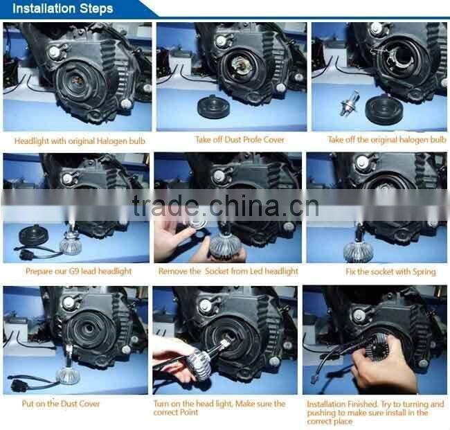 2015 EK patent led car headlight kit 3800lm 6v h7 h4 d1s d2s d3s d4s car h4 led headlight bulbs