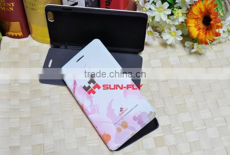 NEW Leather case for iphone 6 plus 3d sublimation film leather cover for iphone 6 plus case