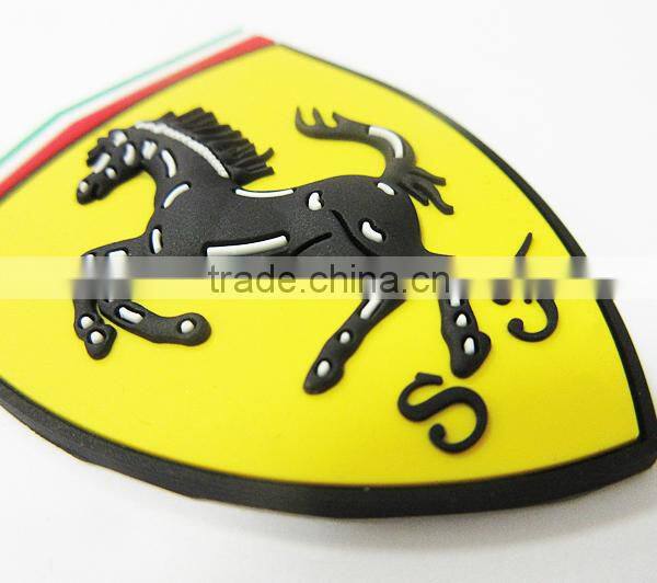 Custom Shaped 3D Embossed Silicone Soft PVC Patch
