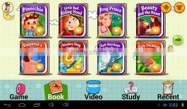 BENEVE R70DL Preschool Education Kids Dual Core Tablet PC 7 Inch RK3028 Android 4.2 1GB RAM 8GB Rose