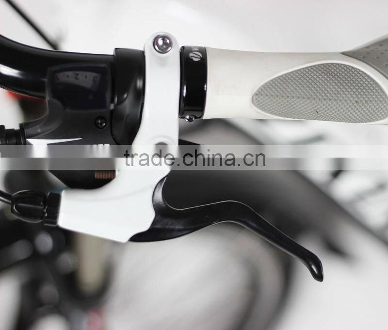 5) Aluminum alloy 6061 frame mechanical disc brake 26 inch 24 speeds hydraulic fork city bike with KENDA tyres