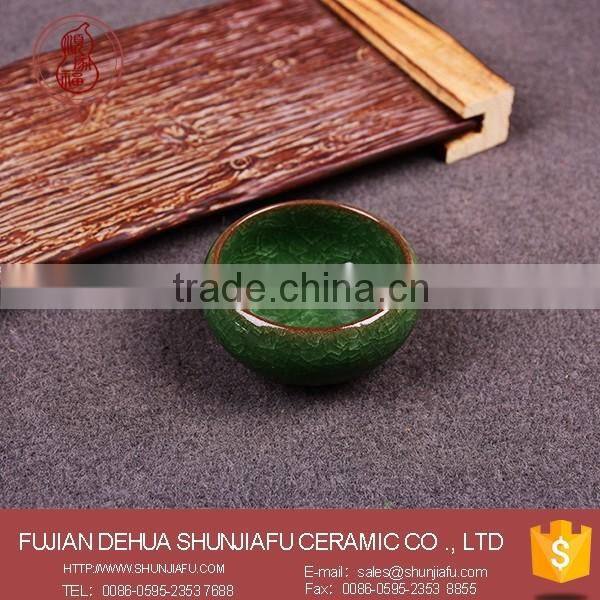 Dark Bule Ceramic Ice Crack Glaze Cups, Bulk Tea Cups Wholesale