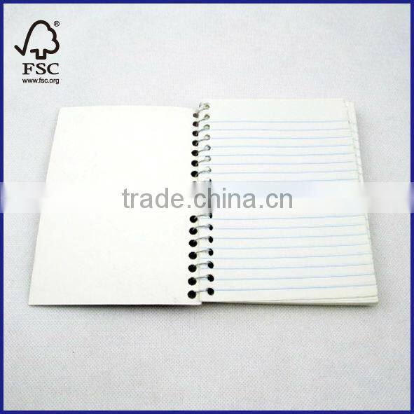 Laser-covered Notebook Cheap Price with double wire to Dollar Tree Shop